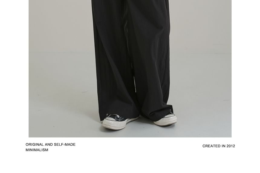 DAZO Studios - Mid Rise Plain Wide Leg Pants