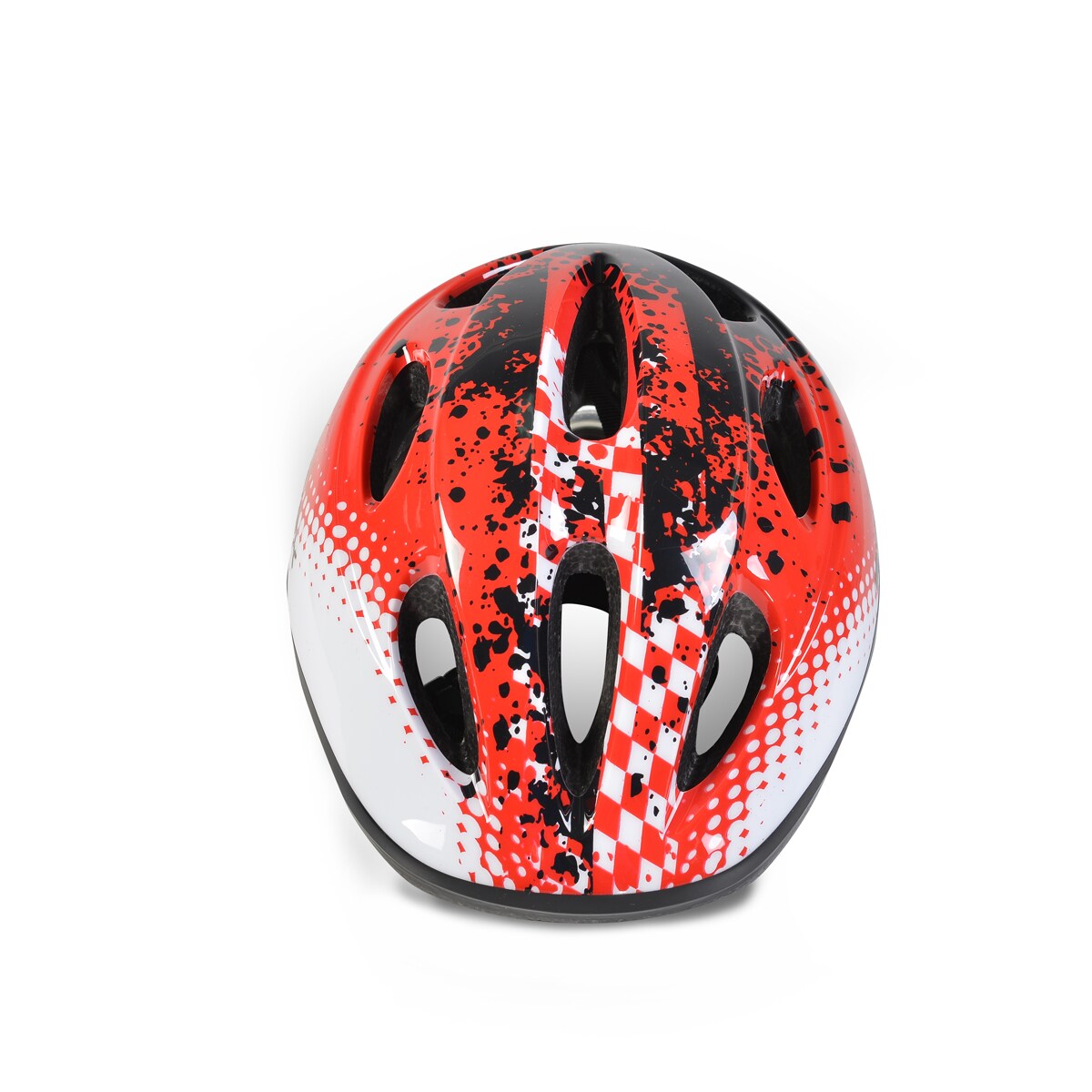 Byox Kinder Schutzhelm Y03 Größe S 48-54 cm einstellbar LED-Beleuchtung 8 Löcher rot