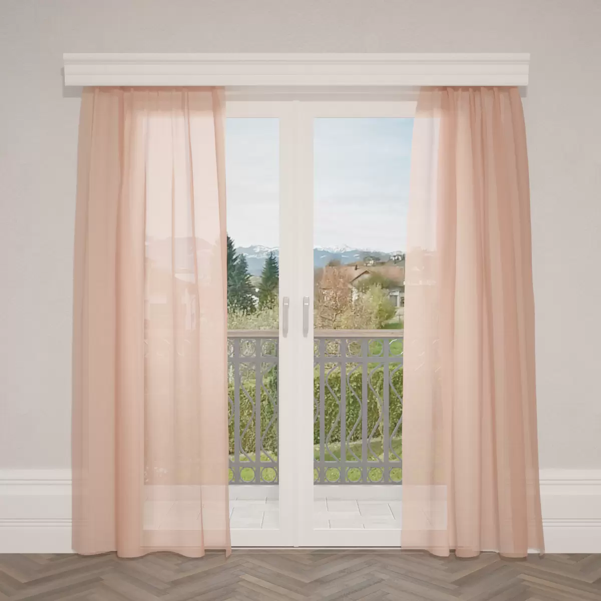 Tagvorhang Mousseline Orange