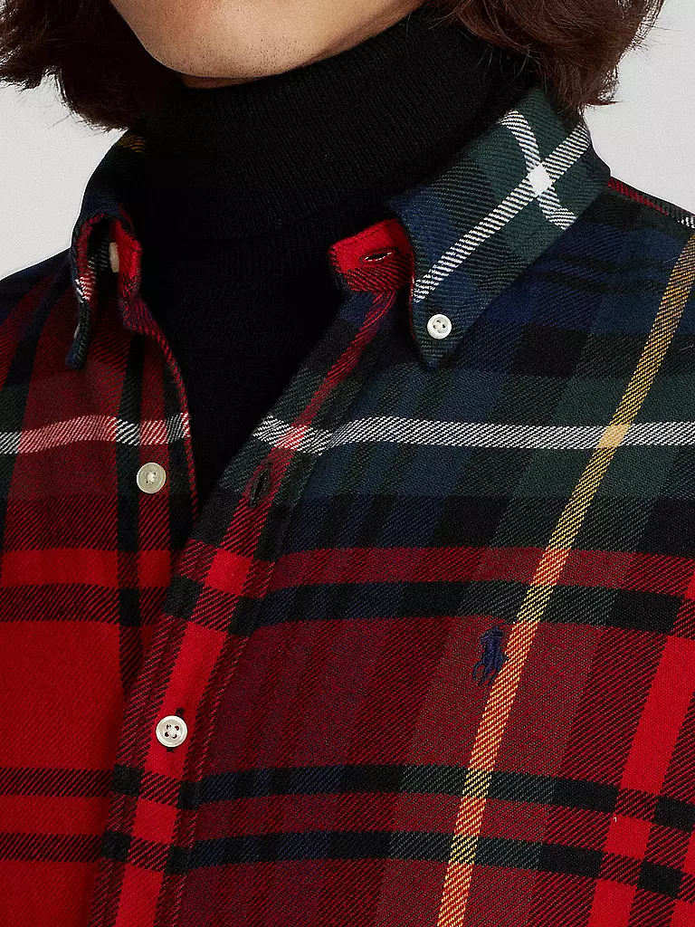 POLO RALPH LAUREN Hemd Regular Fit rot