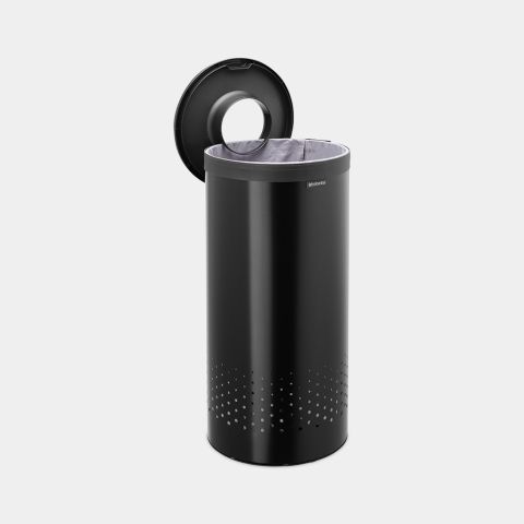 Wasbox, 35 liter, kunststof deksel - Matt Black