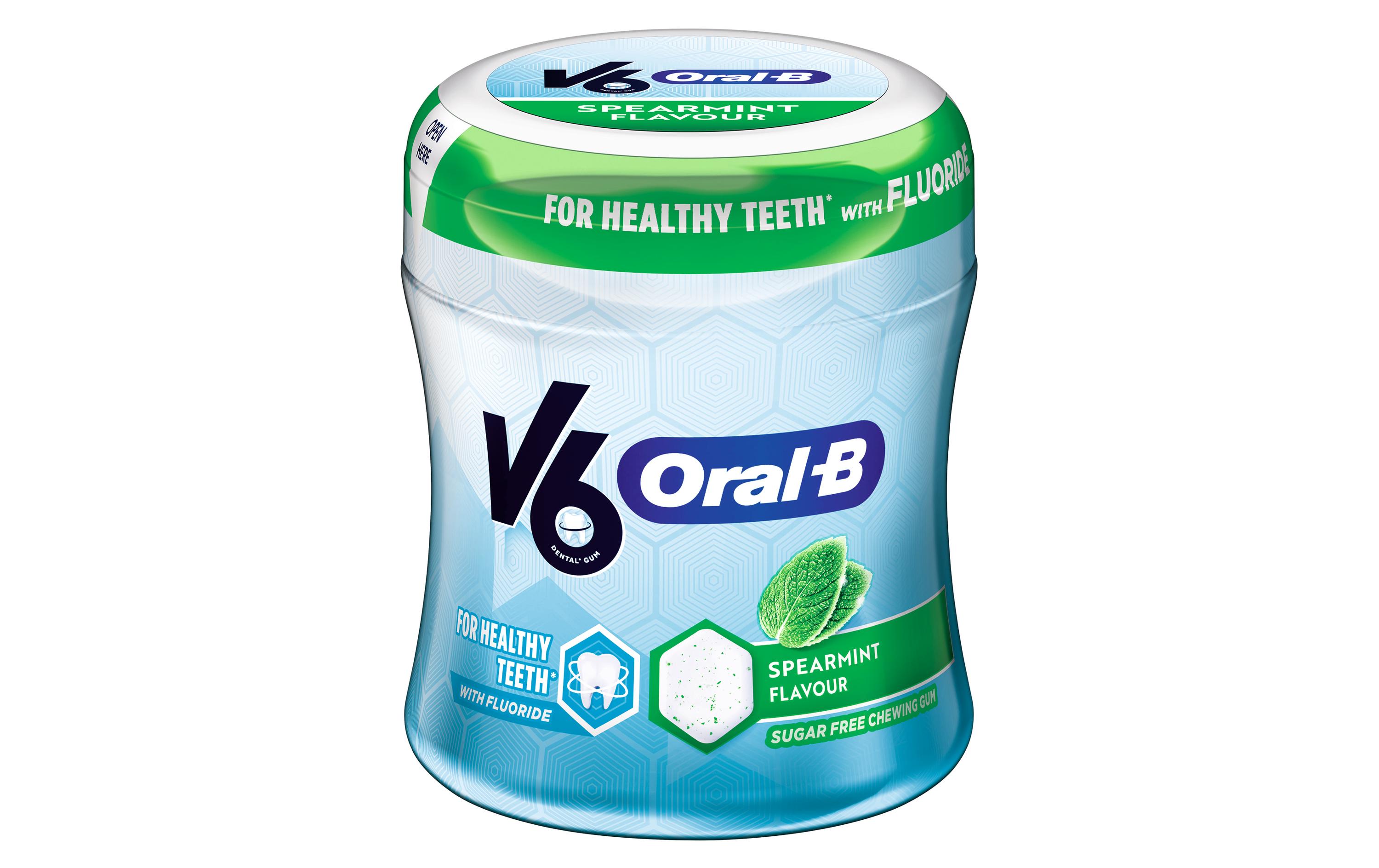 Kaugummi V6 Oral-B Spearmint 77 gKaugummi