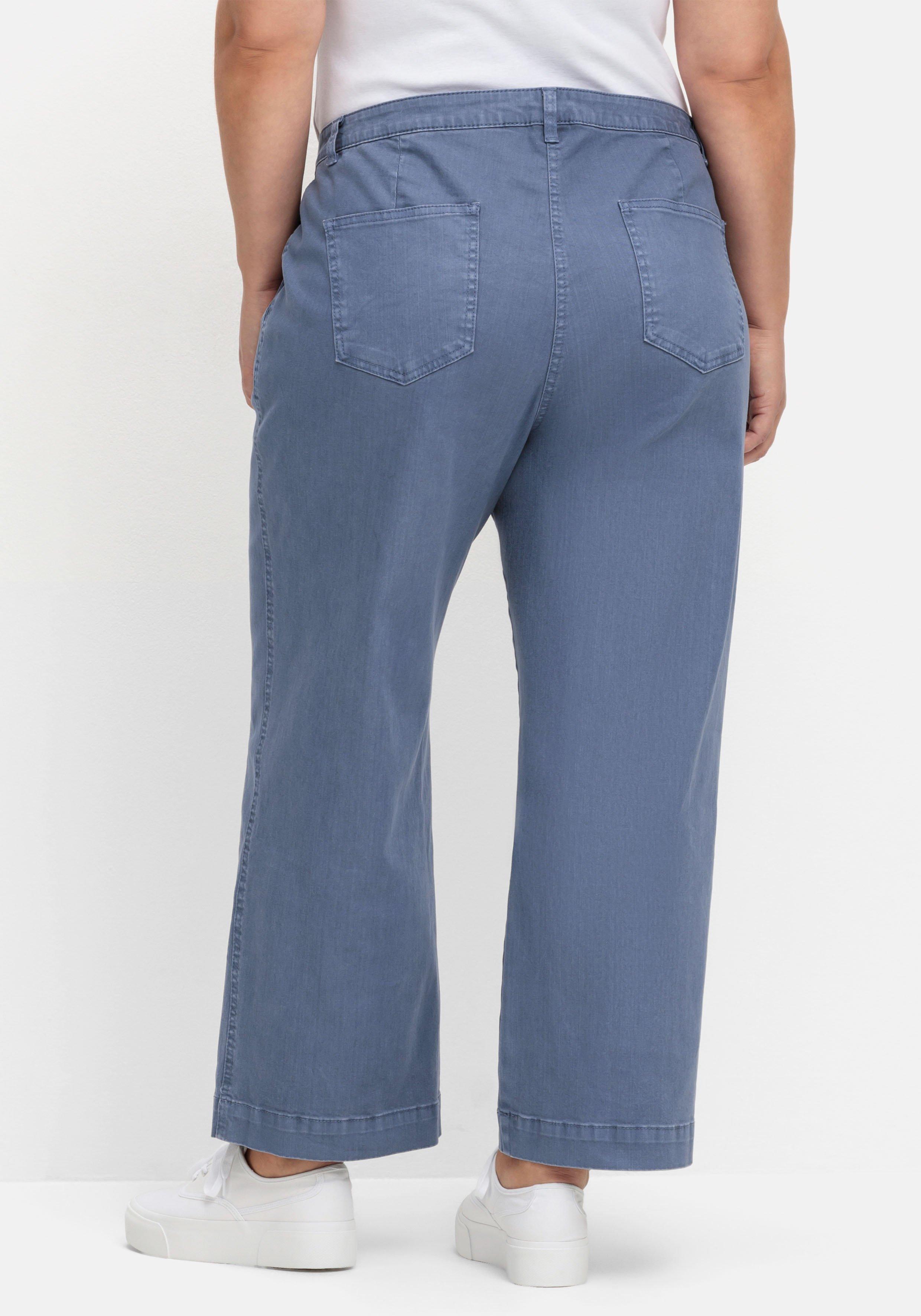 Culotte aus weichem Twill, in gewaschener Optik