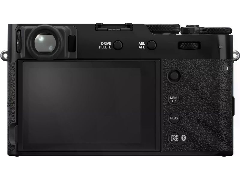 Fujifilm Fotokamera X100VI Schwarz Kompakte Digitalkamera mit anspruchsvollem Design und intuitiver Bedienbarkeit