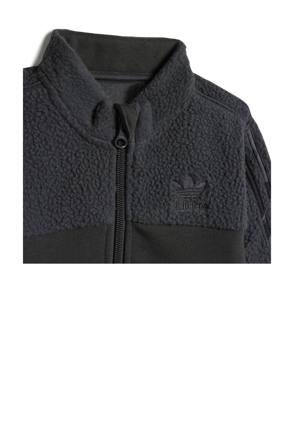 adidas fleece joggingpak antraciet