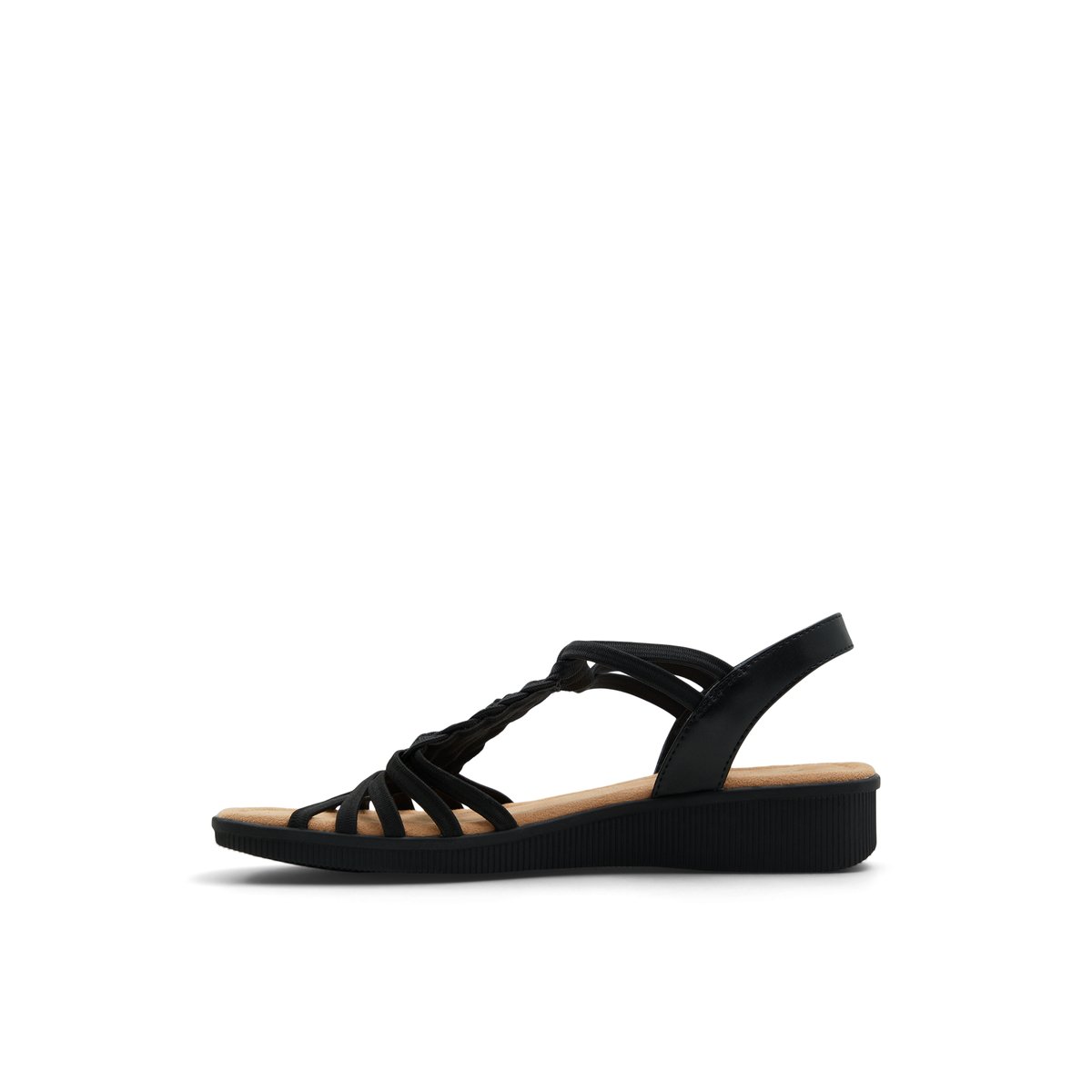 SOLEMATE-Rhalimas-Sandales à bride arrière - Talon plat - Noir