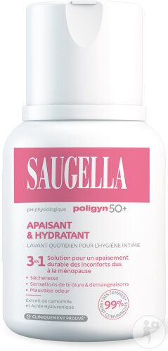 Saugella Poligyn 50+ Soin Intime Lavant Apaisant Et Hydratant 100ml