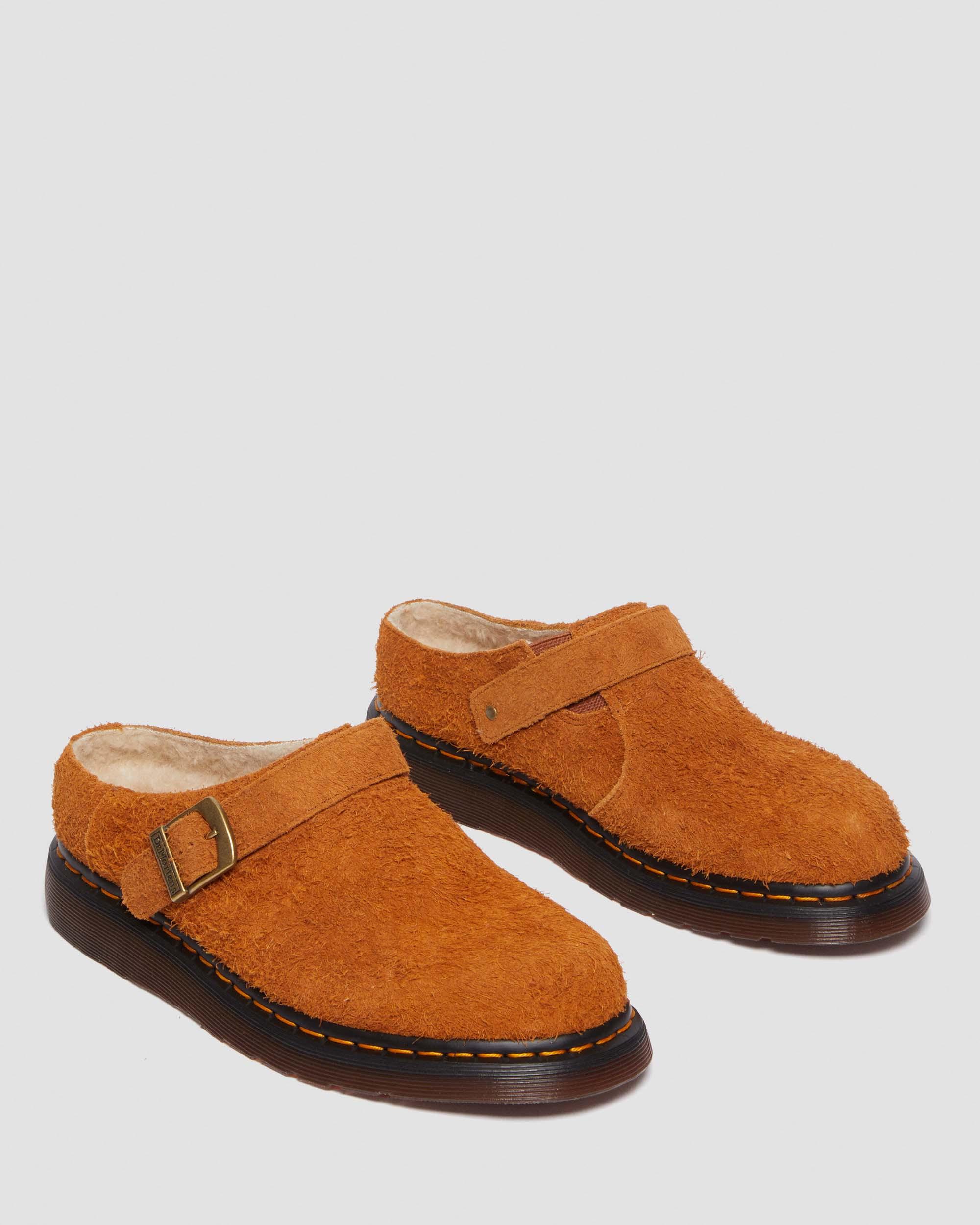 Isham Faux Shearling Lined Suede Slingback Mules