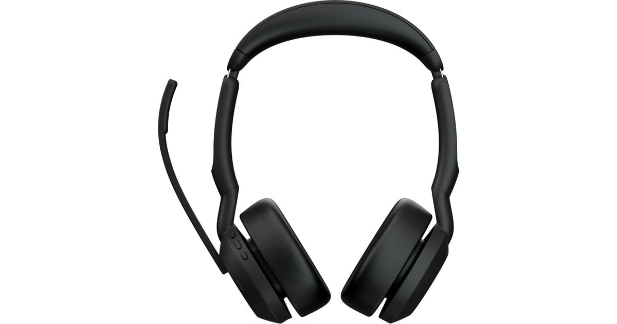 JabraJBR Evolve2 55 MS Stereo Link380c on-ear headset  (Zwart)