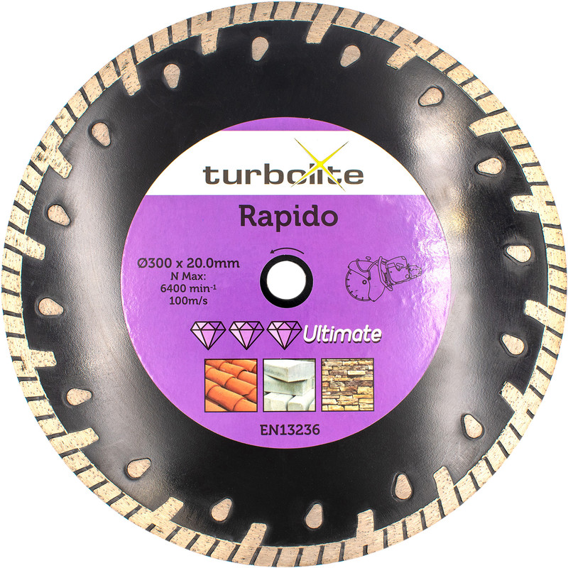 Turbolite Ultimate Rapido diamantschijf universeel 300x20mm