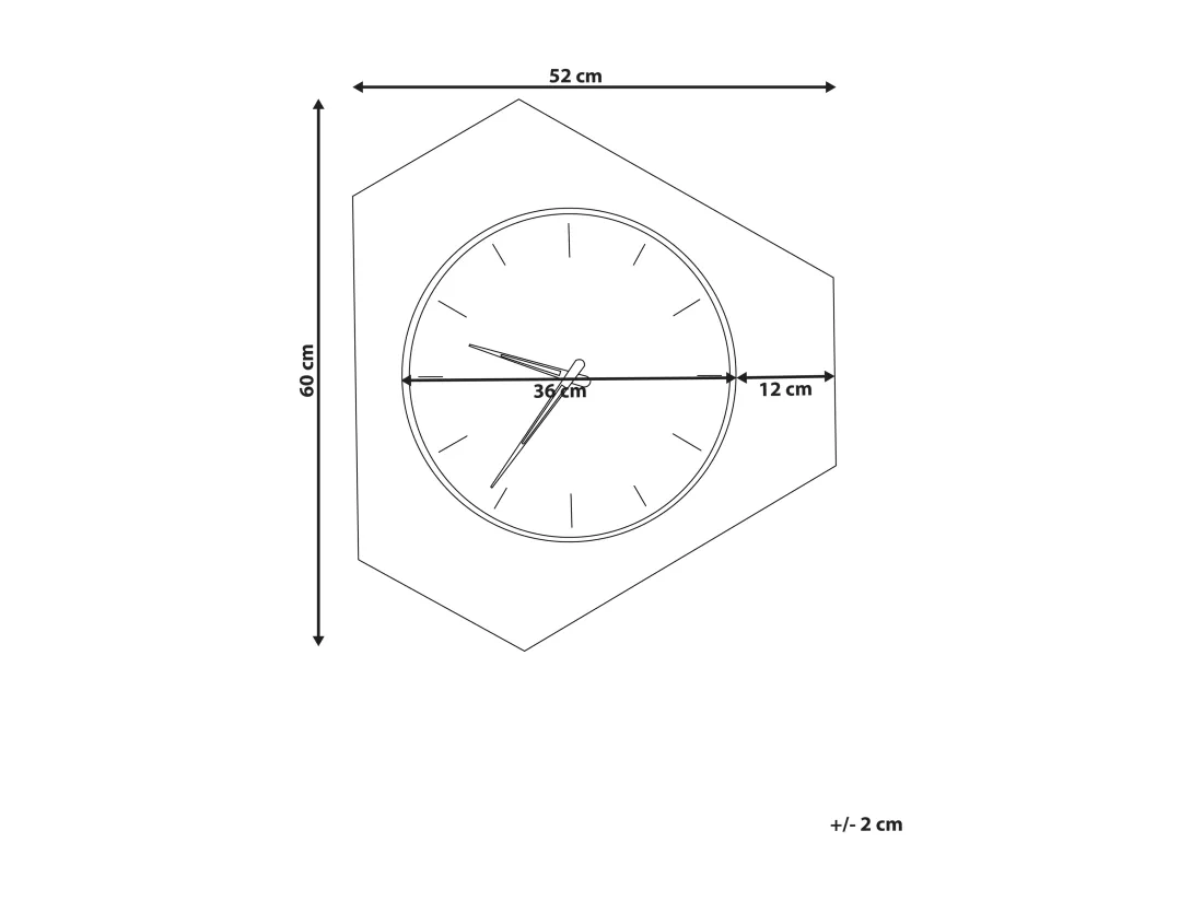Horloge murale SAILON 52 cm Blanc