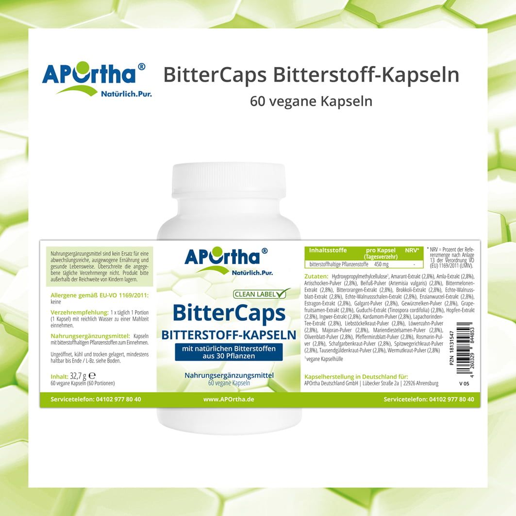 APOrtha® BitterCaps Bitterstoffe-Kapseln