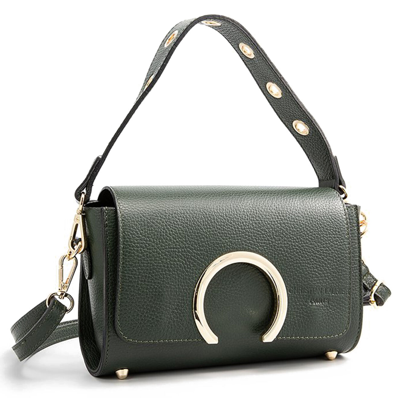 Christian Laurier Sac à main en Cuir Ralph vert - 26x14x8 cm