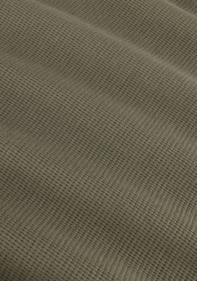 CALVIN KLEIN olijf calvin klein trui badge waffle ls tee