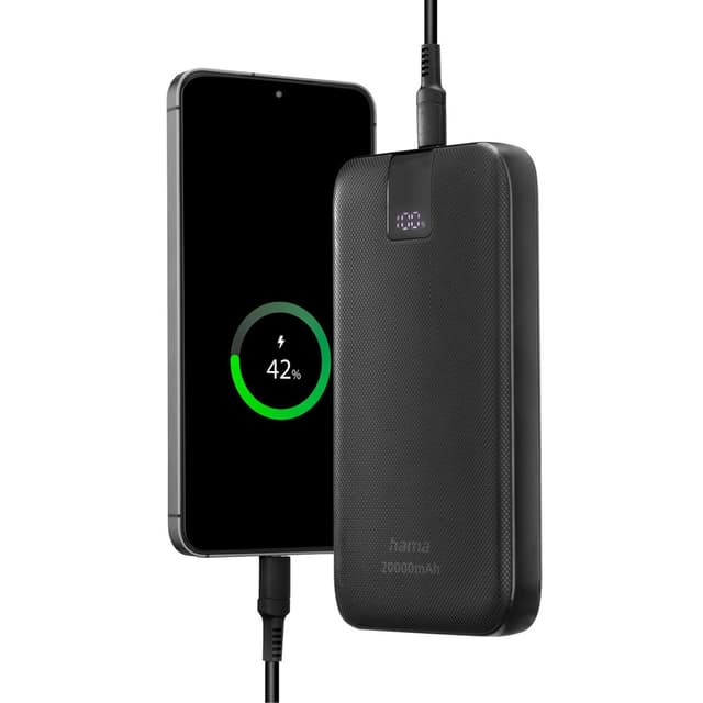 Hama Powerbank PD 20000mAh 2xUSB-C+1xUSB-A Anthracite