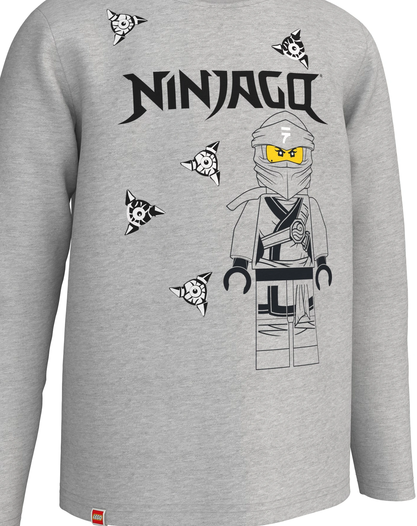 Langarmshirt M12010573 in grey melange