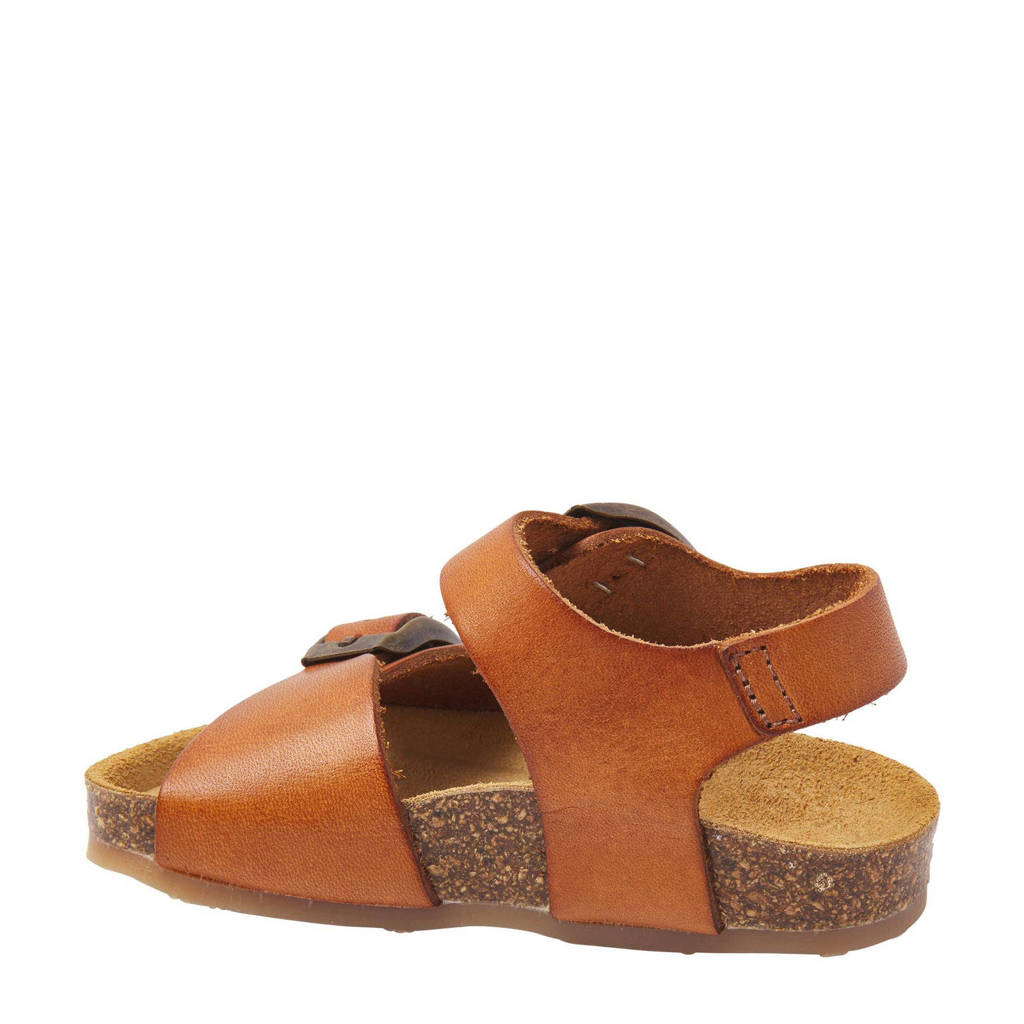 Kipling leren sandalen cognac
