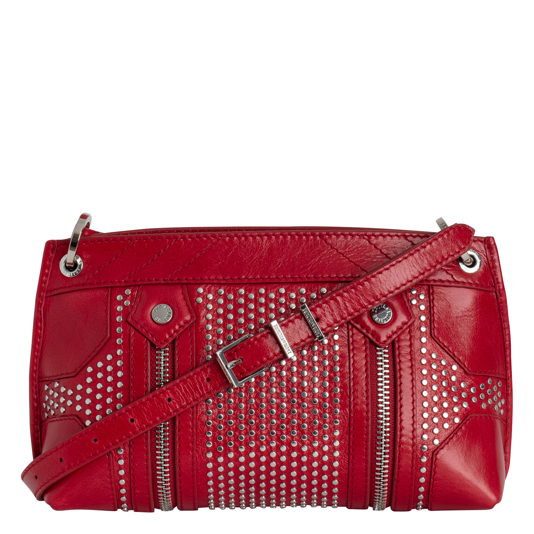 SUNNY MOOD - Sac bandoulière en cuir vernis | Rouge