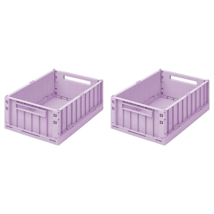 LIEWOOD - Weston Aufbewahrungsbox, 36 x 25 x 13,5 cm, light lavender (2er-Set)
