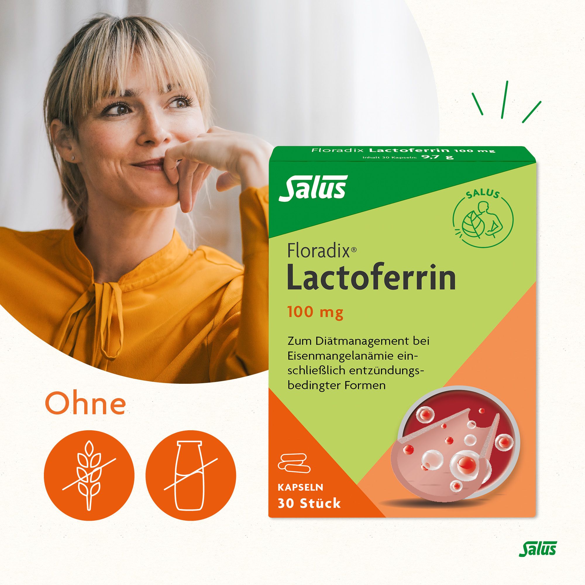 Salus® Floradix® Lactoferrin 100 mg