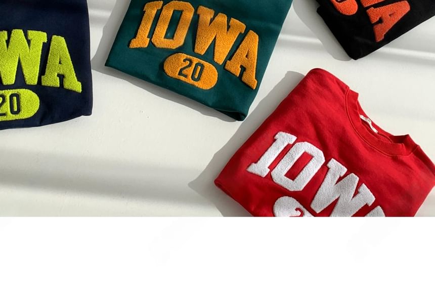 SeoulPop - Sweatshirt met losse pasvorm en letters