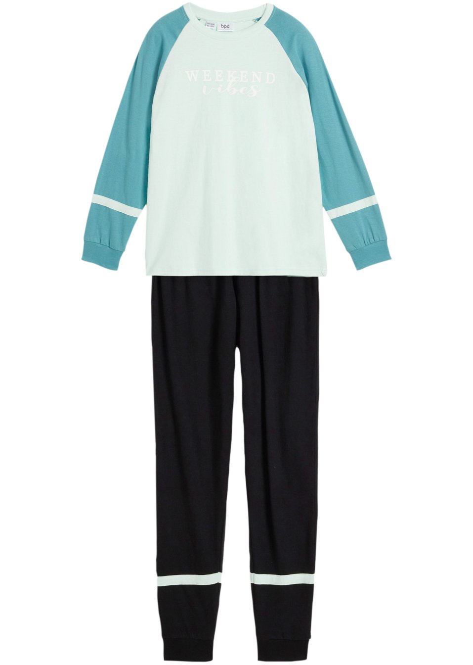 Pyjama fille avec manches raglan (Ens. 2 pces.)