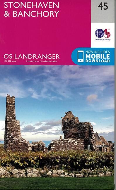 ORDNANCE SURVEY - 45 GB STONEHAVEN BANCHORY 1 50 000