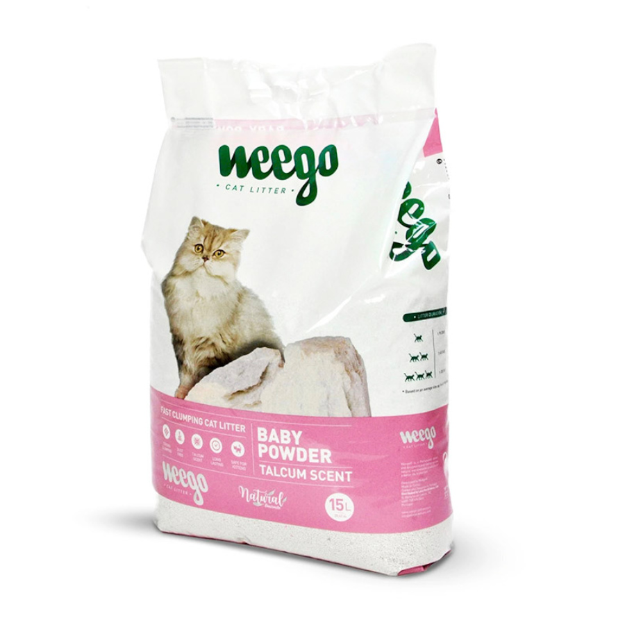 Weego Baby Powder Arena Aglomerante para gatos