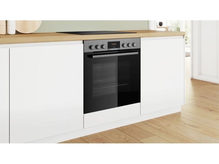 Bosch Einbaubackofen HEA513BS3 Silber, A Modernes Design, smarte Funktionen und zuverlässige Backergebnisse