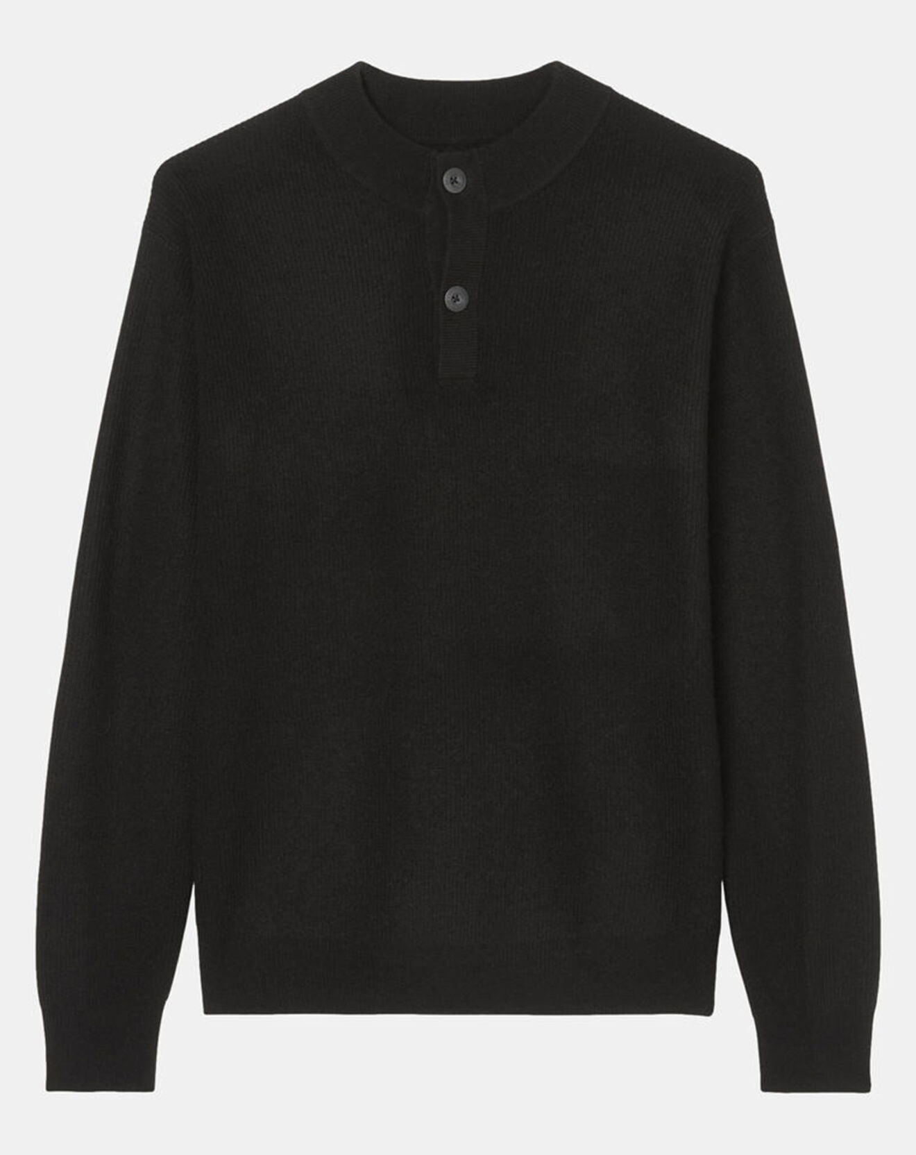 Marc O'Polo Pull en Laine & Coton à boutons noir