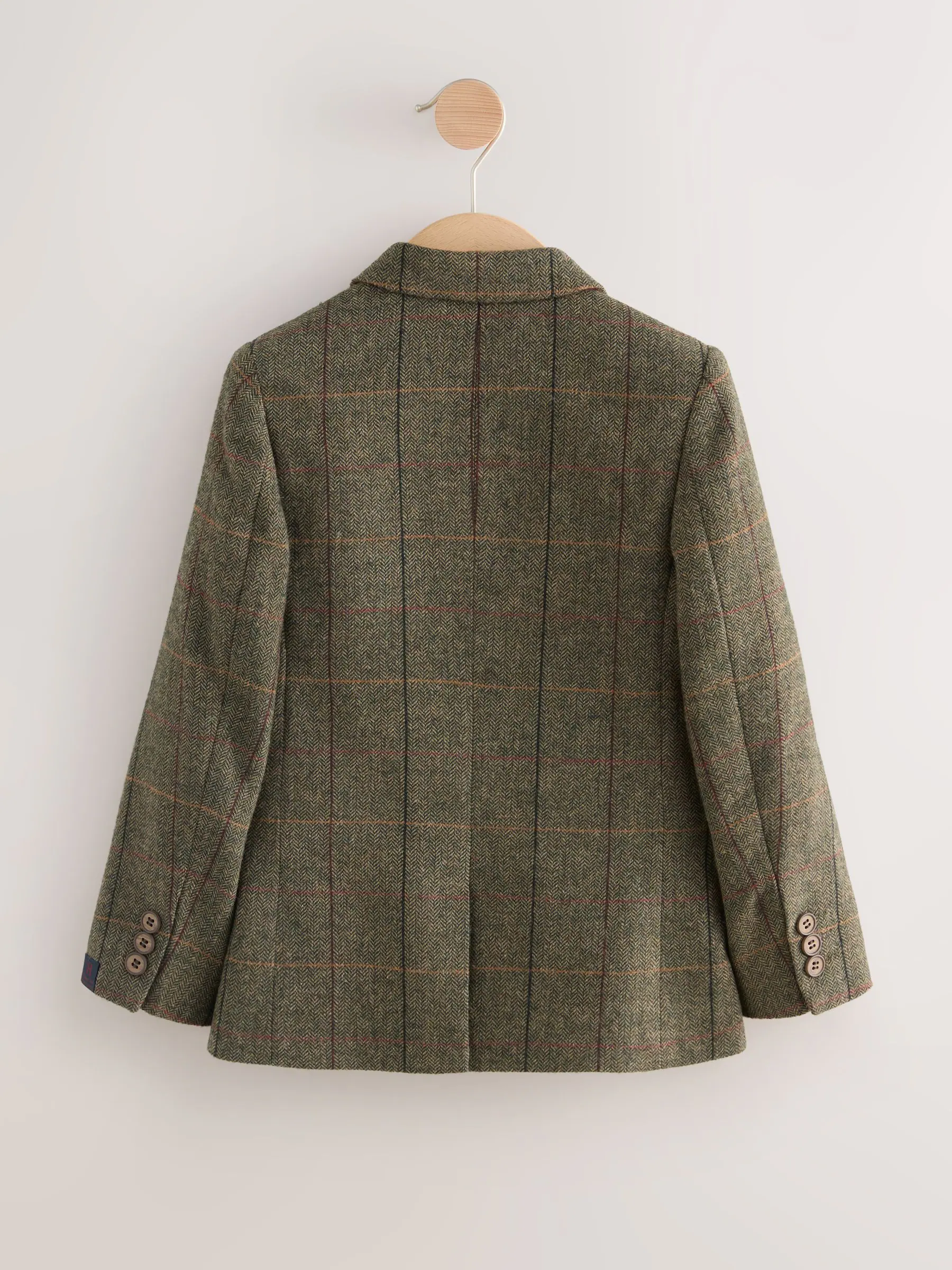 Groen/bruin geruit - Blazer (3-16yrs)