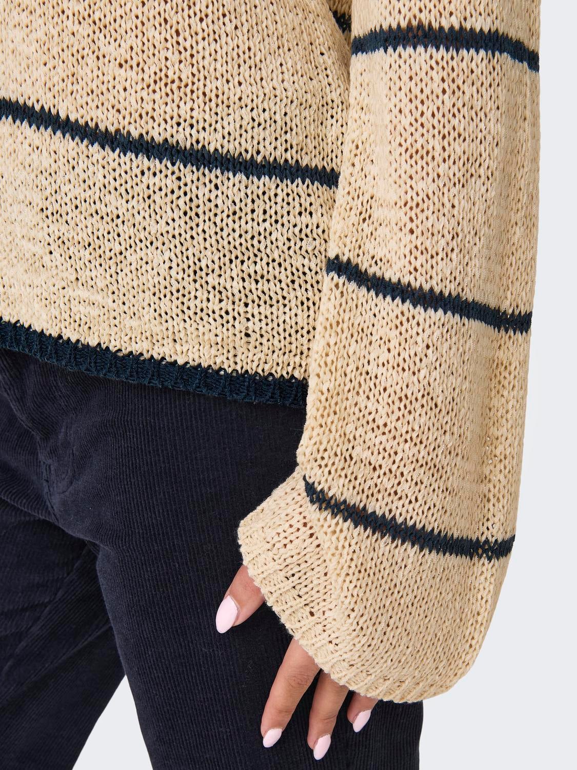 JDYMORE Strickpullover Sandshell