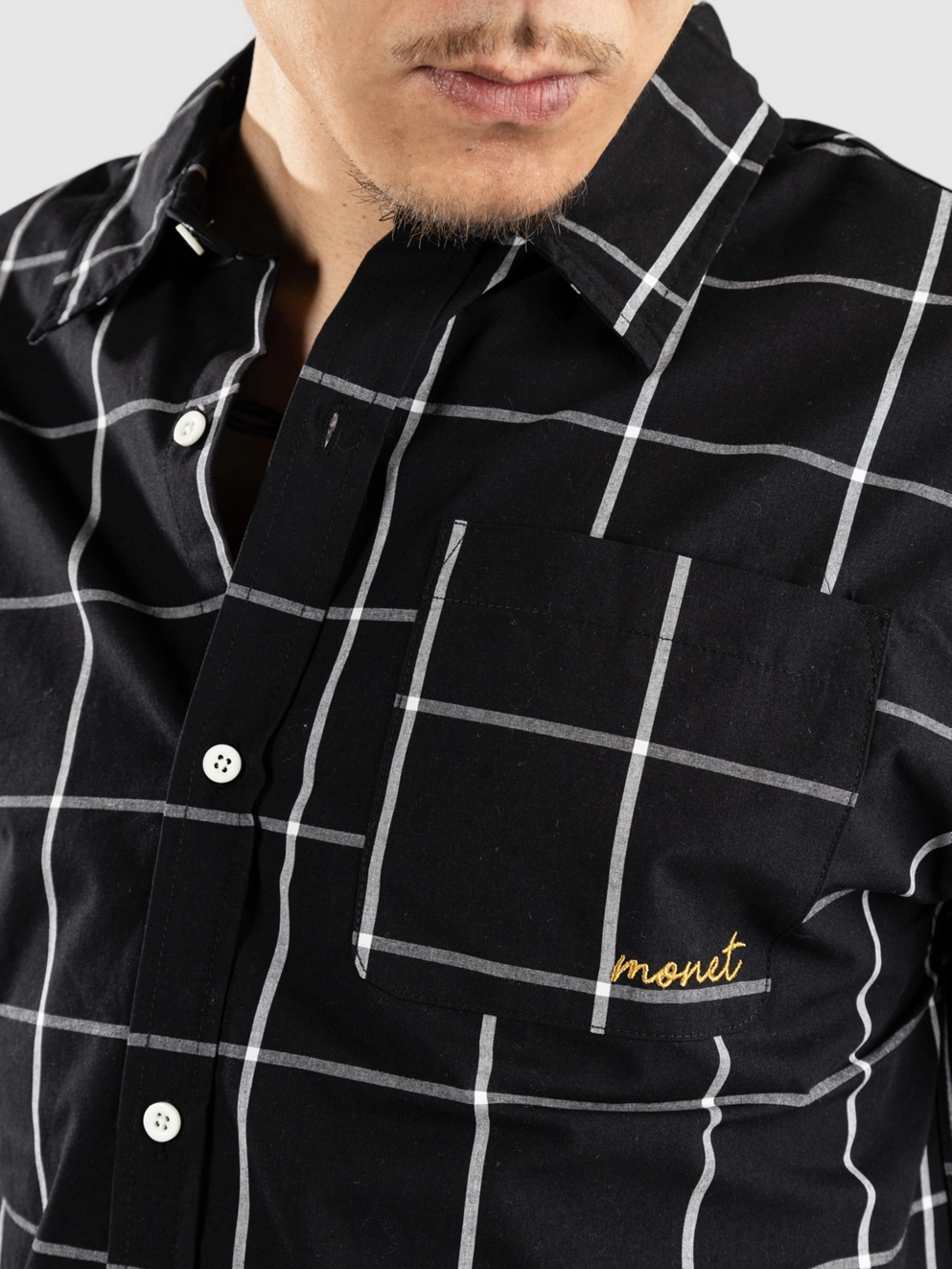 Monet Skateboards Grip Woven Shirt black