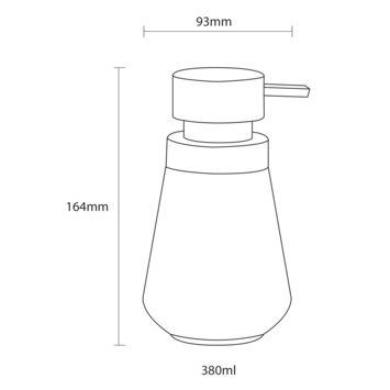 Sealskin Zeepdispenser Conical porcelein zwart