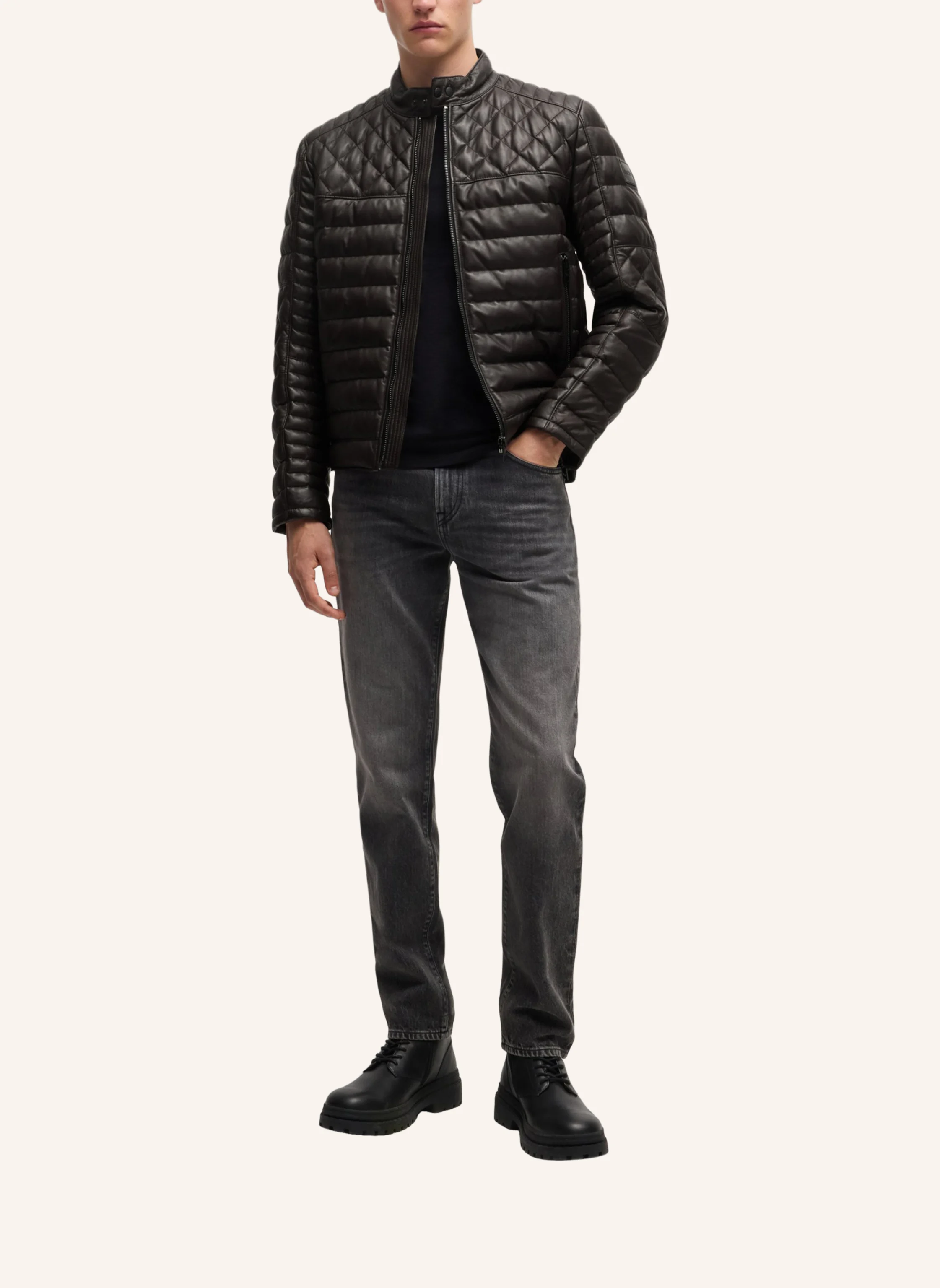 BOSS Lederjacke JONN_IN
