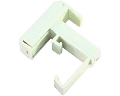 PVC klembeugels voor aluminium jaloezieën, wit, 2-pack