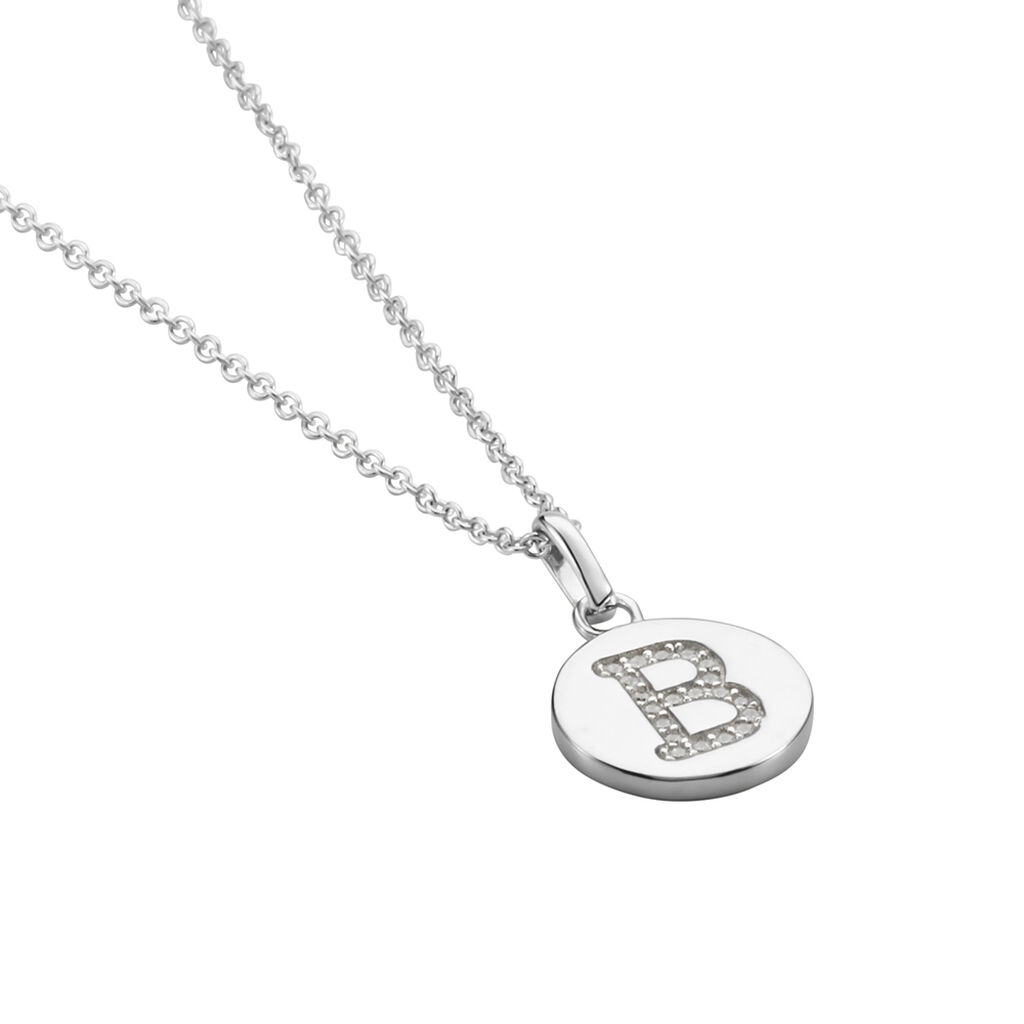 Collier Argent Eugenien Oxydes De Zirconium