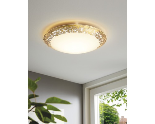 LED plafondlamp 16W 1500 lm 3000K Ø 39,5 cm Montenovo goud/wit