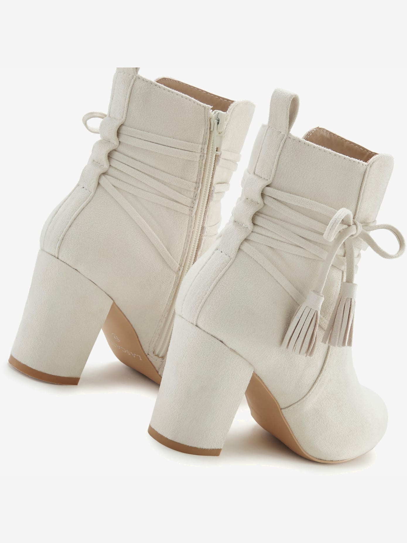 Bottines liens à nouer raffinés et laçage