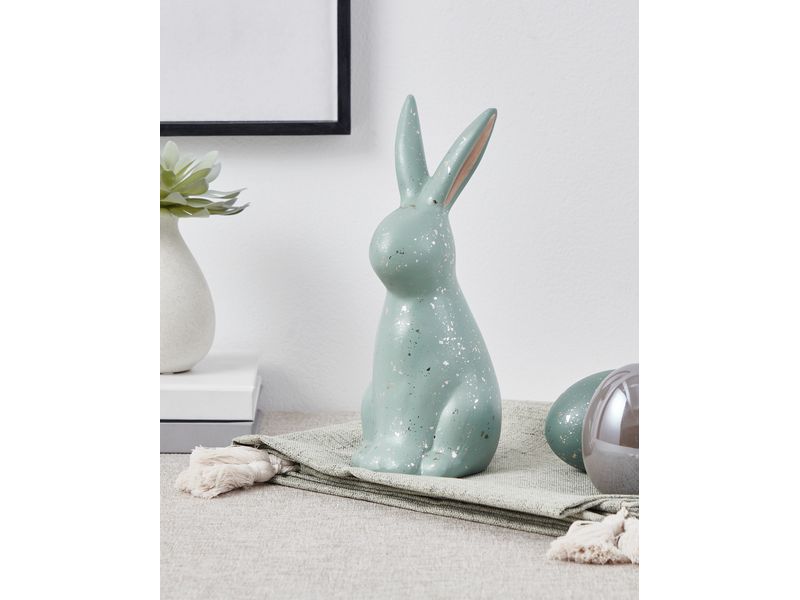 EGLO Dekofigur Hase Saidane 24.5 cm, Salbeigrün Hasenfigur