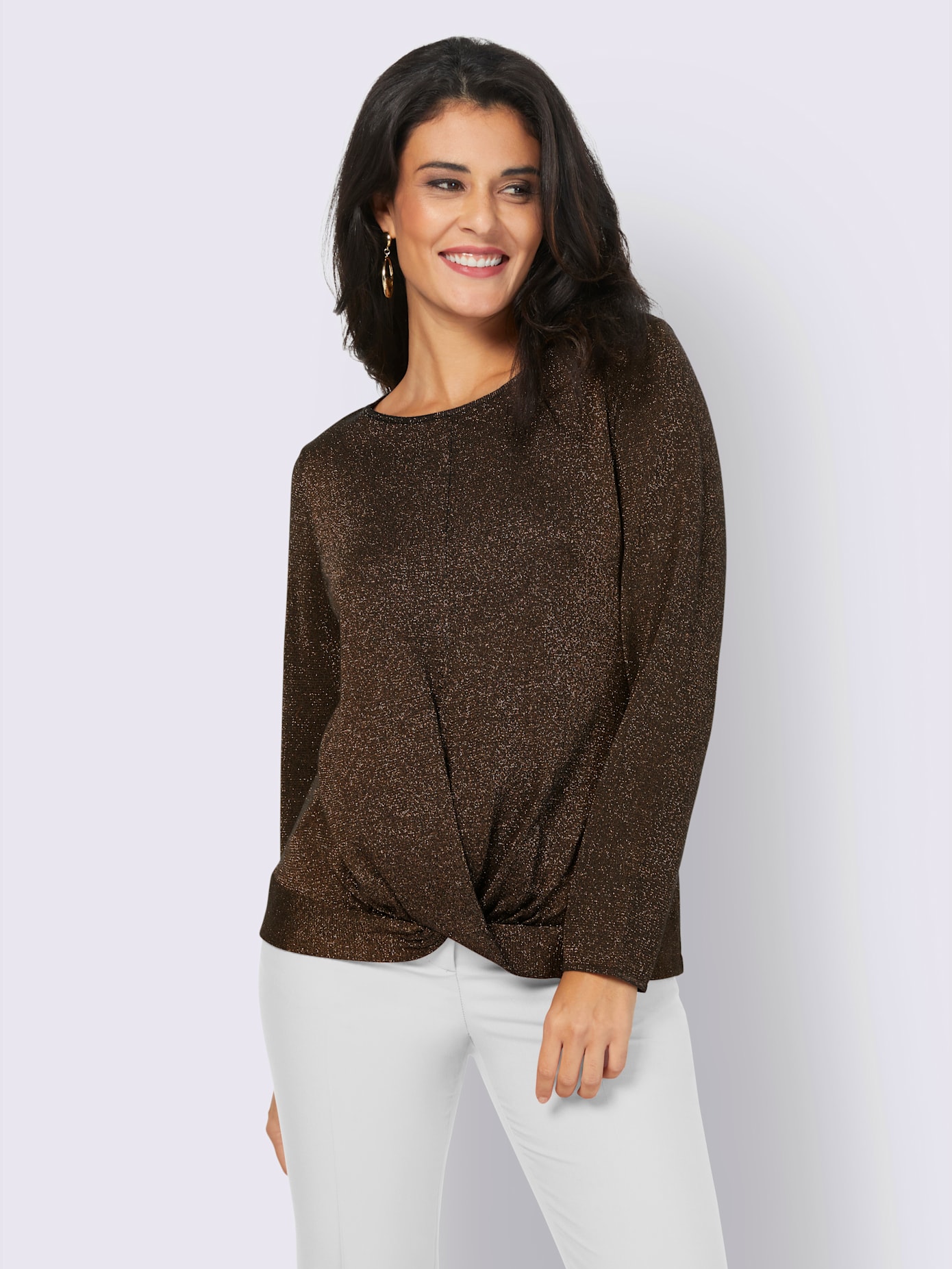 Pull fils métallisés
