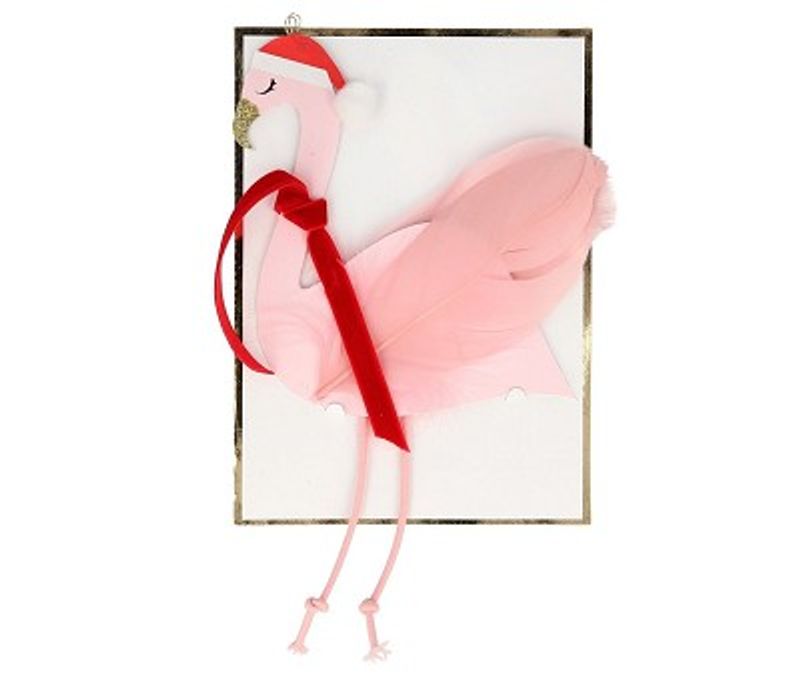 Meri Meri Juledekorasjonskort, Flamingo