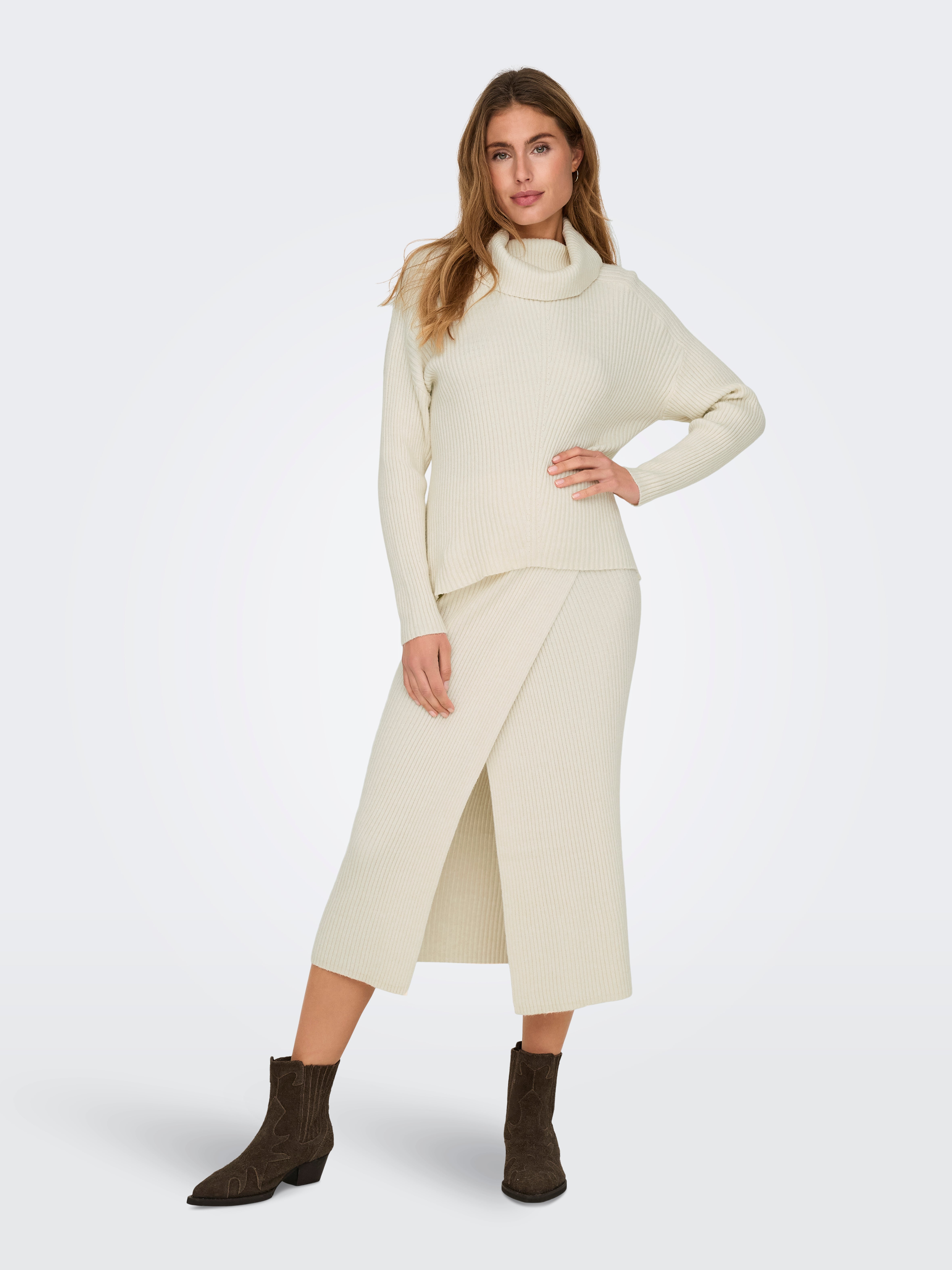 ONLKATIA Strickpullover Whitecap Gray