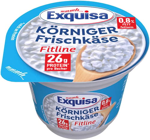 Exquisa körniger Frischkäse Fitline Natur