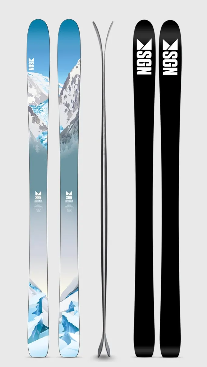 SGN Skis Jostedalen Ice Blue Artwork