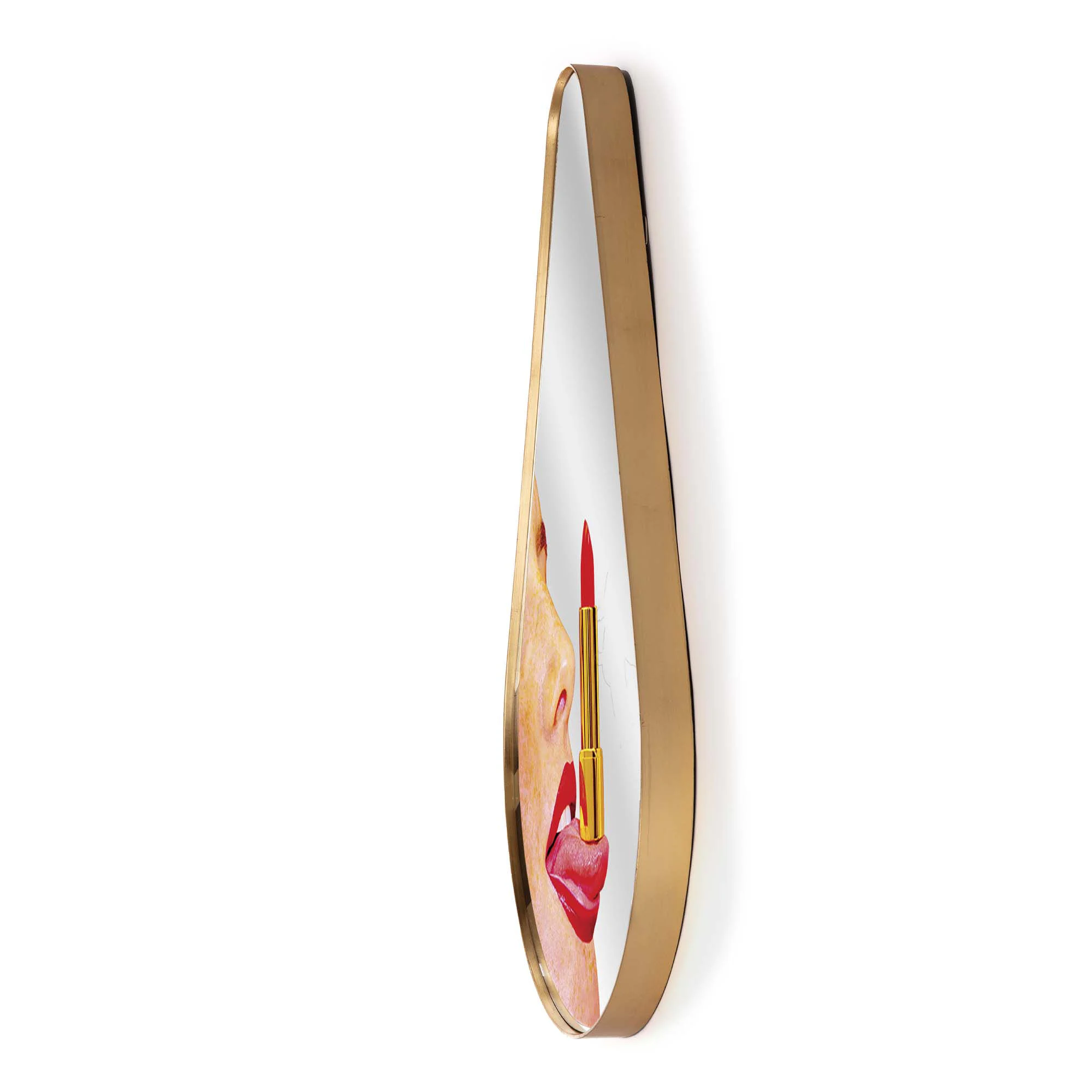 TOILETPAPER PEAR - Mirroir mural bois | Rouge