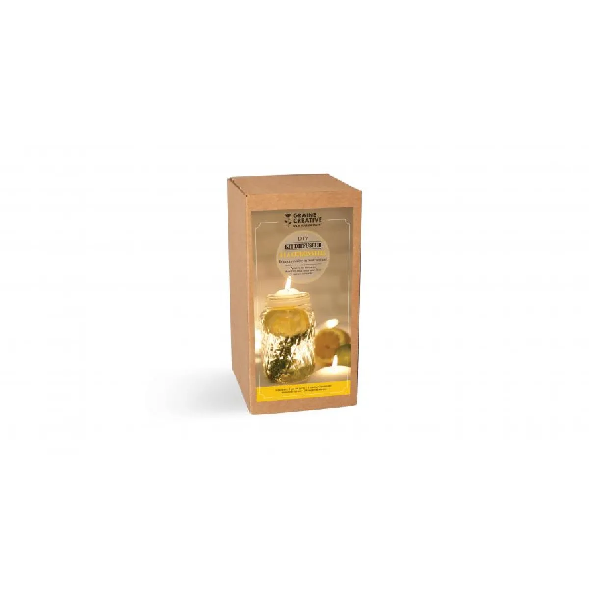 Graines Créatives Kit DIY Diffuseur Citronnelle