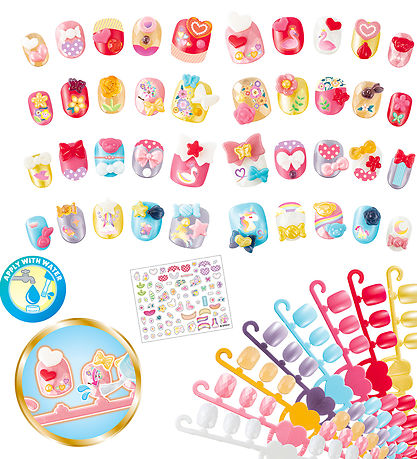 Aquabeads Perles?t - Nail Studio - Hearts & Ribbons Nail Refill
