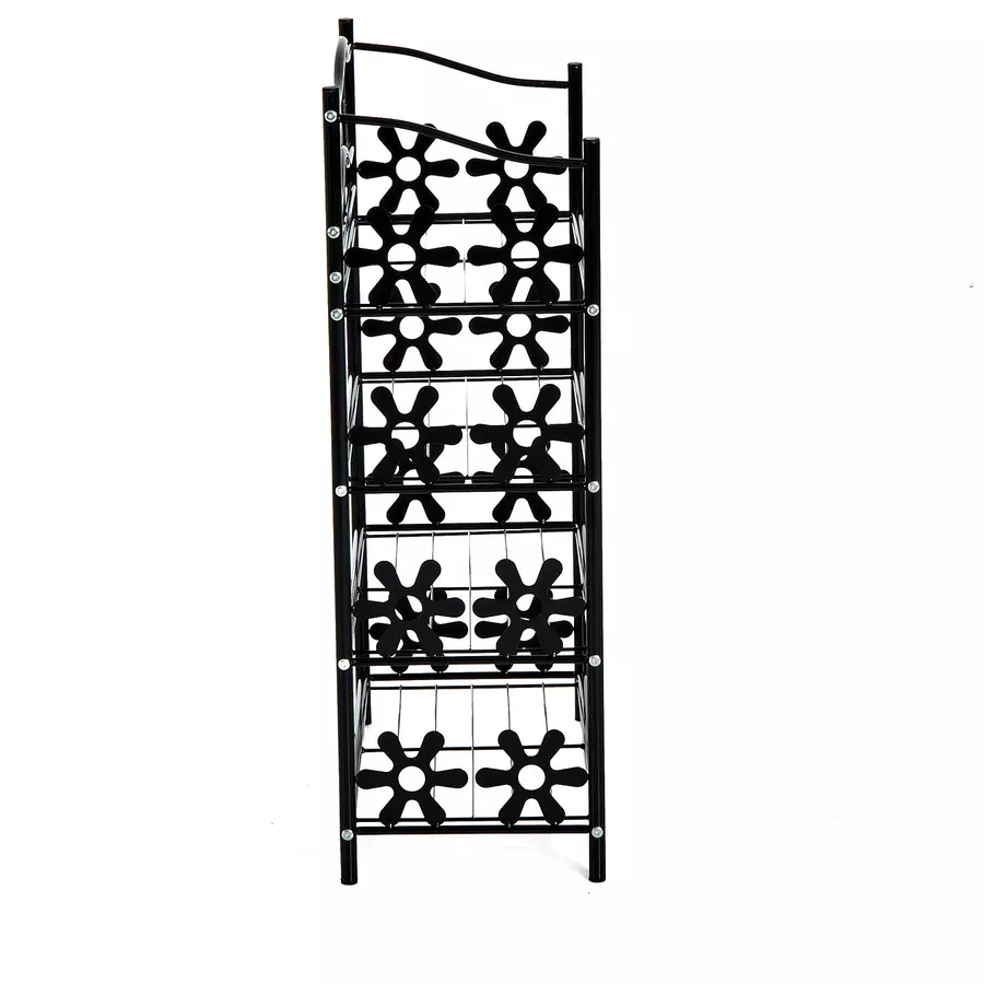HOMCOM Standregal mit 4 Etagen schwarz