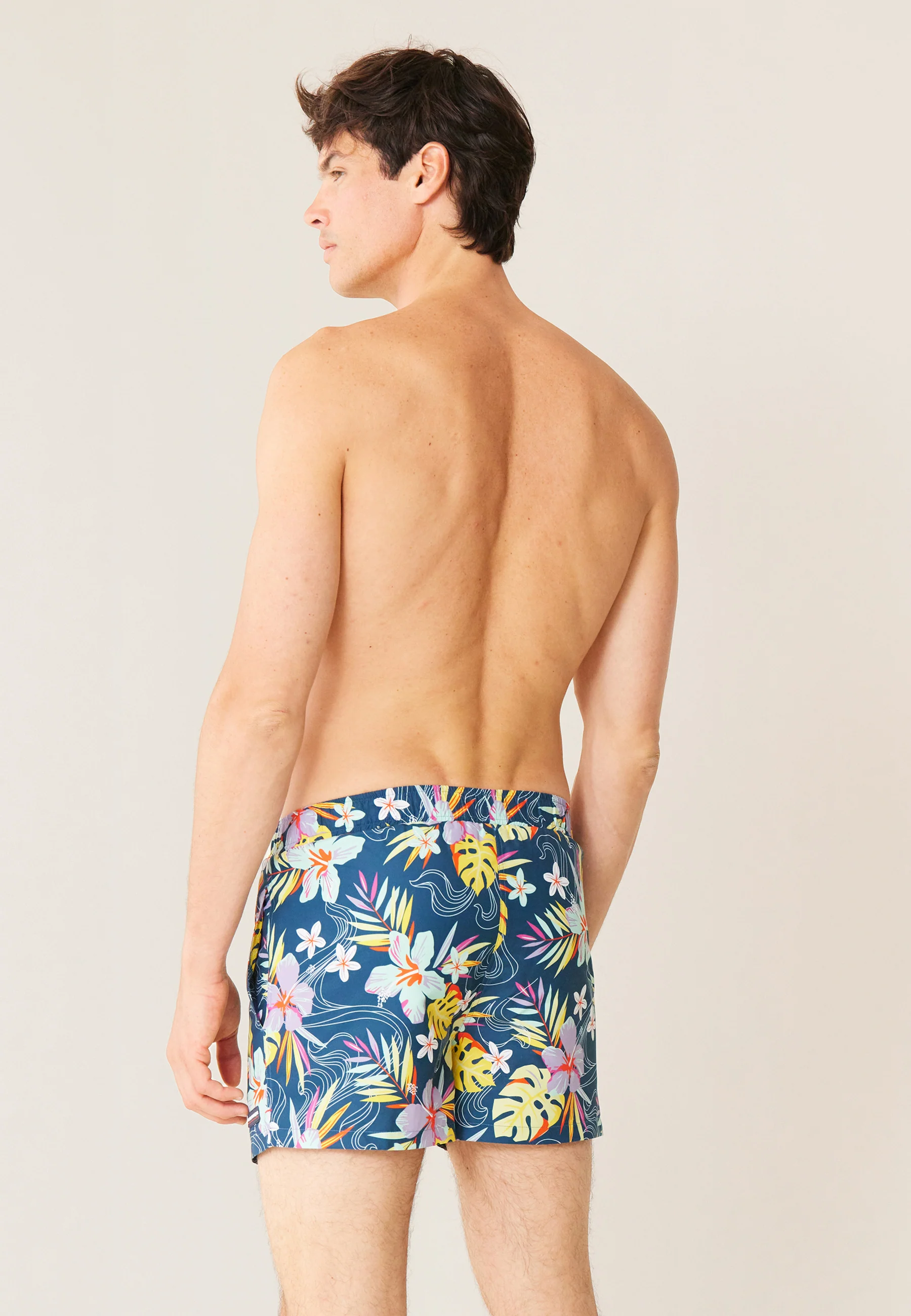 Short de bain court-Liamone Fleurs